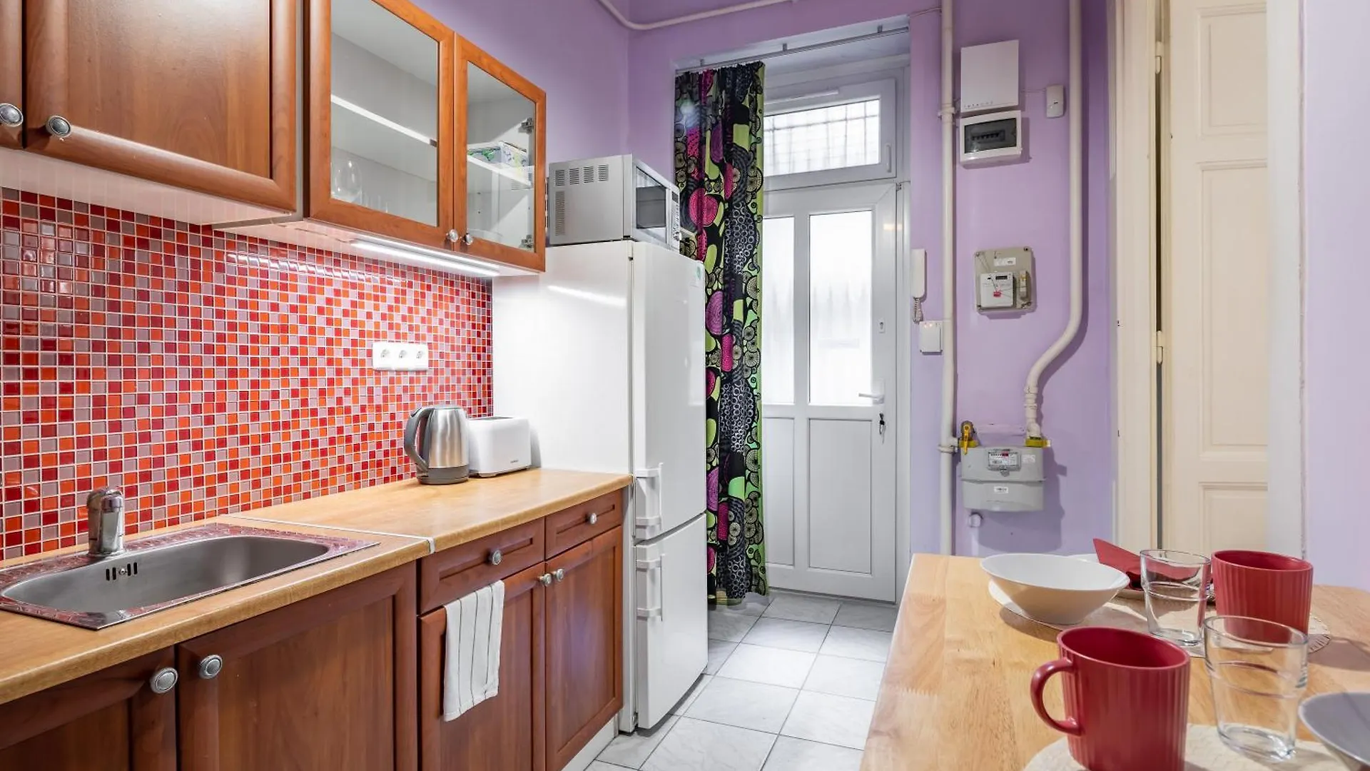 Lilac Escape On Baross Street Budapest Hungary